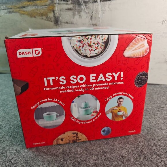 Dash My Mug Ice Cream Maker – 1 Pint, Ready in 20 Min – NEW - Picture 2 of 5